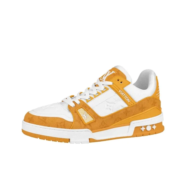 Louis Vuitton LV Trainer - Yellow Monogram Denim White - 图片 3