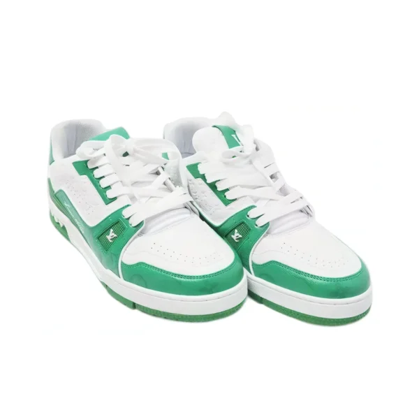Louis Vuitton LV Trainer - #54 Signature White Green - 图片 3