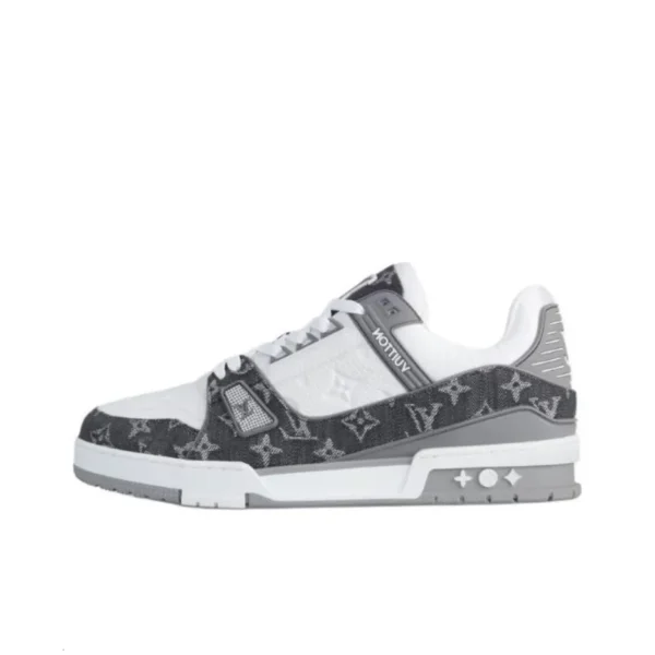 Louis Vuitton LV Trainer - Monogram Denim Grey White - 图片 3