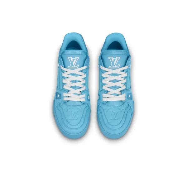 Louis Vuitton LV Trainer - Blue Embossed Monogram - 图片 6